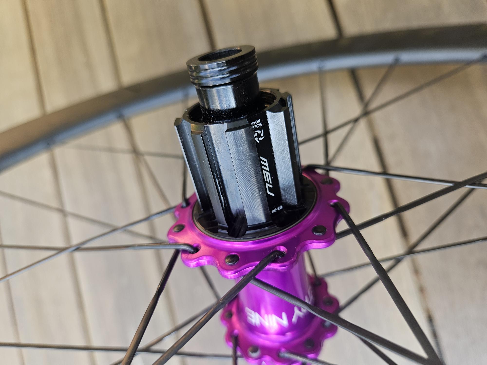 Carolina 6.0 and Industry 9 2025 Purple Solix Ceramic Bearing Hubs with Sapim CX Xray Spokes (image for) Carolina 6.0 and Industry 9 2025 Purple Solix Ceramic Bearing Hubs with Sapim CX Xray Spokes